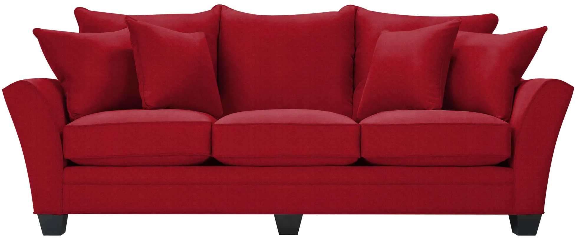 Briarwood Queen Plus Sleeper Sofa in Suede So Soft Cardinal by H.M. Richards