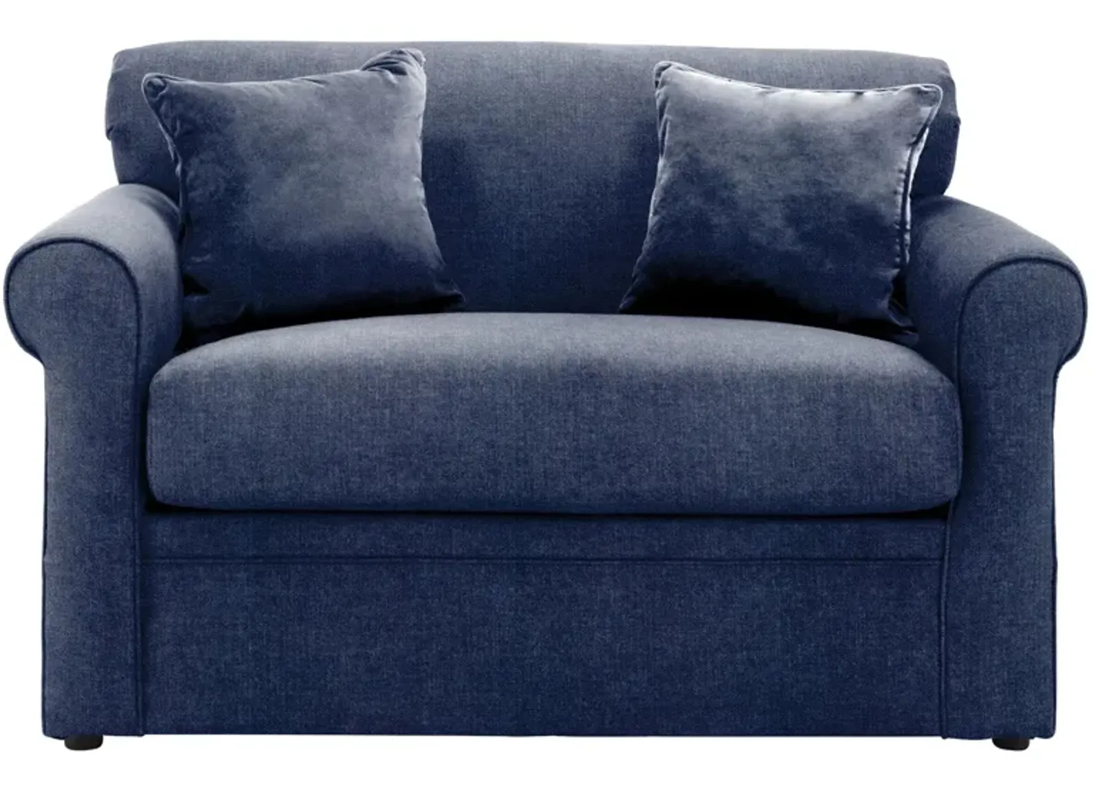 Luann Sleeper Sofa in Conversation Navy by Overnight Sofa.