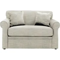 Luann Twin Sleeper Sofa in Conversation Ivory by Overnight Sofa.