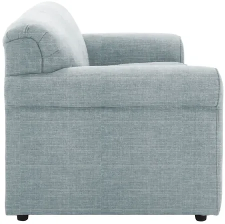 Luann Twin Sleeper Sofa in Quinn Mist by Overnight Sofa.