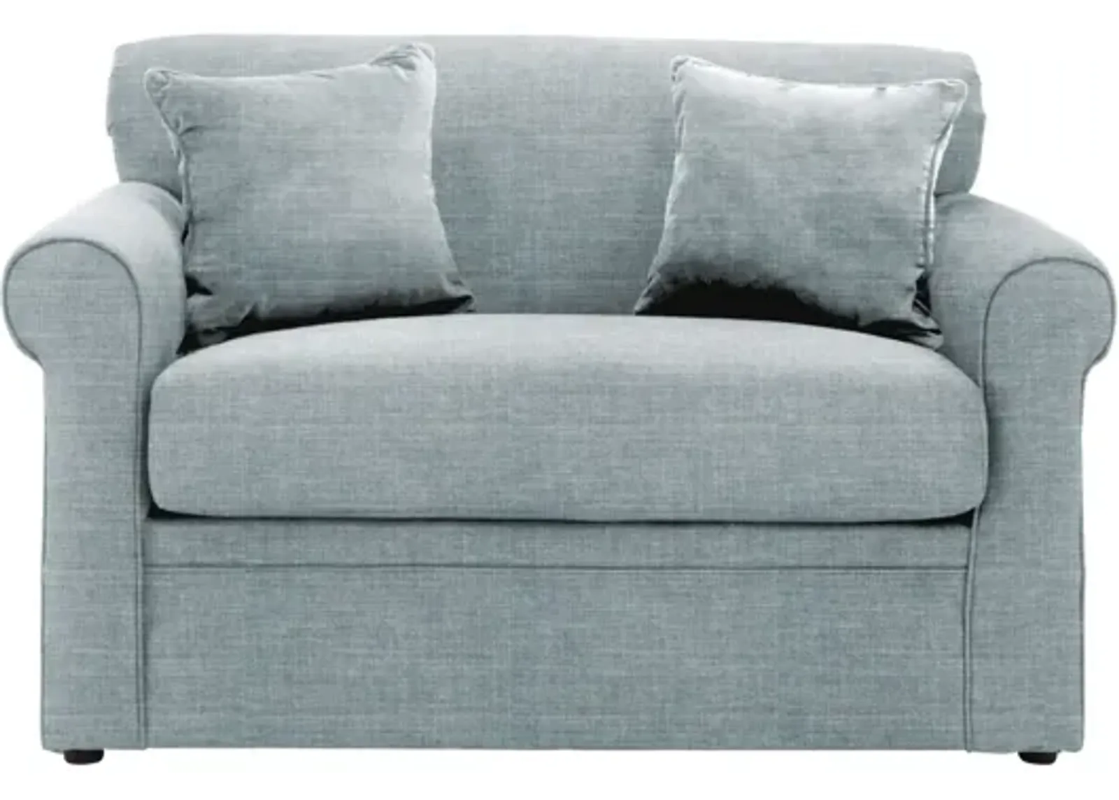 Luann Sleeper Sofa in Quinn Mist by Overnight Sofa.