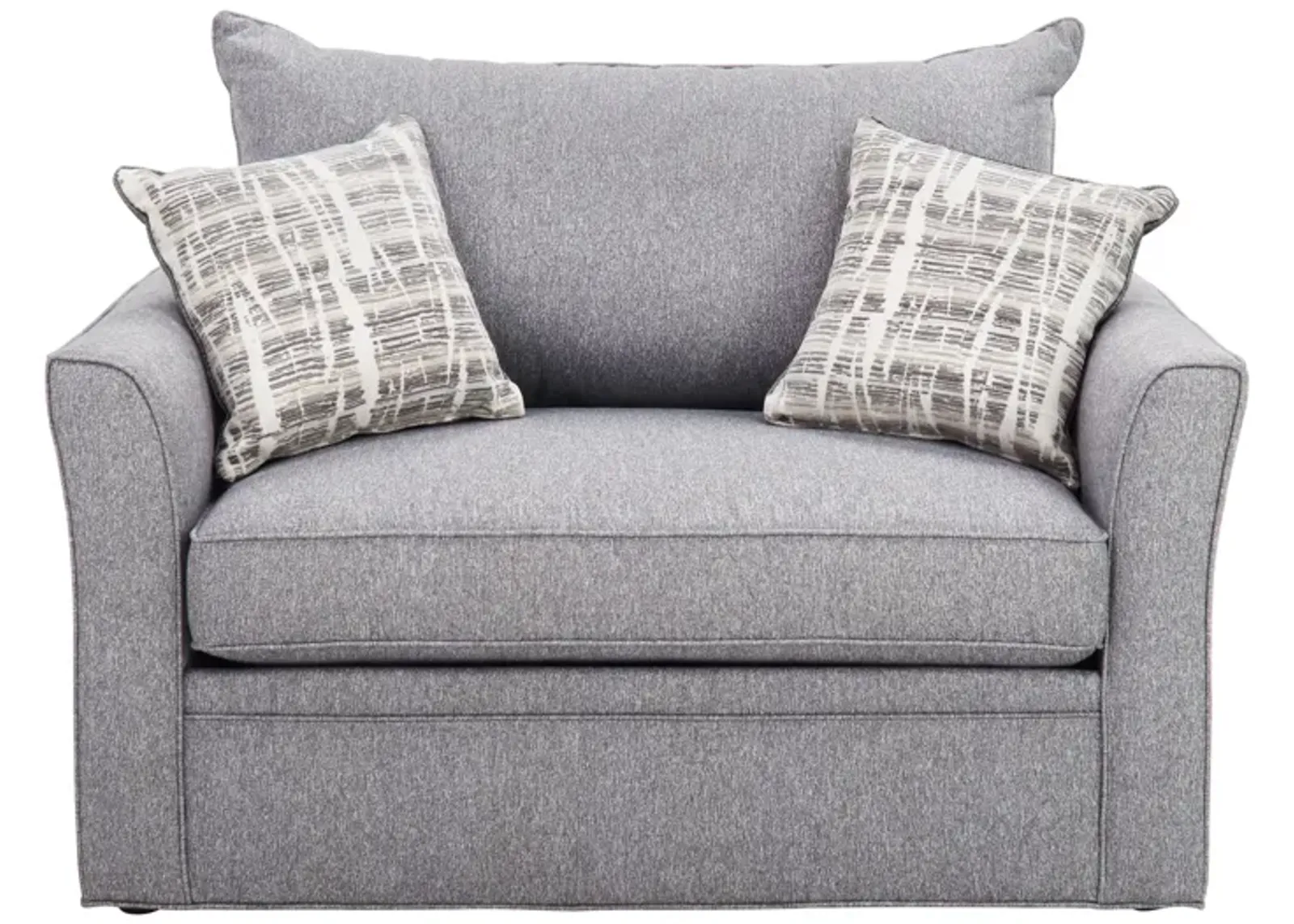 Huxley Twin Sleeper Sofa in Gray by Overnight Sofa.