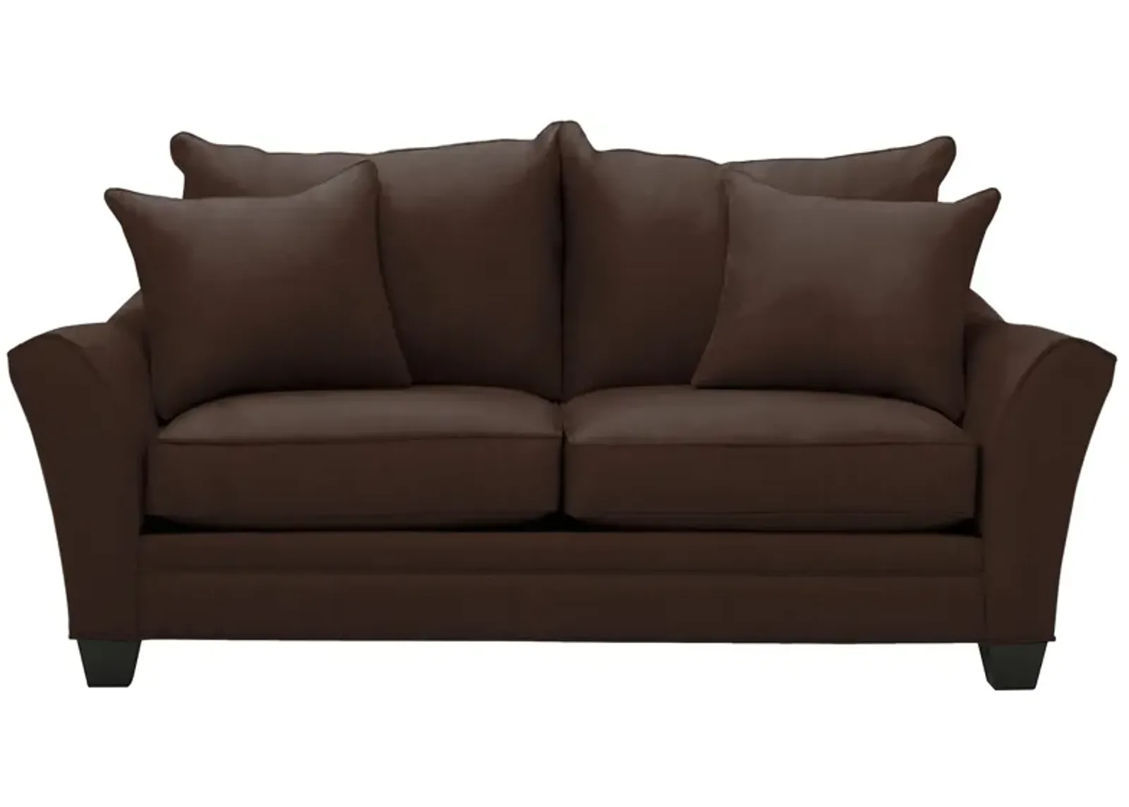 Briarwood Apartment Sleeper Sofa in Suede So Soft Chocolate by H.M. Richards