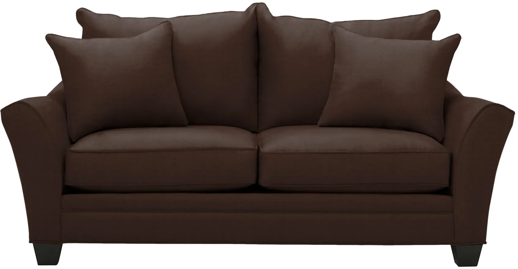 Briarwood Apartment Sleeper Sofa in Suede So Soft Chocolate by H.M. Richards