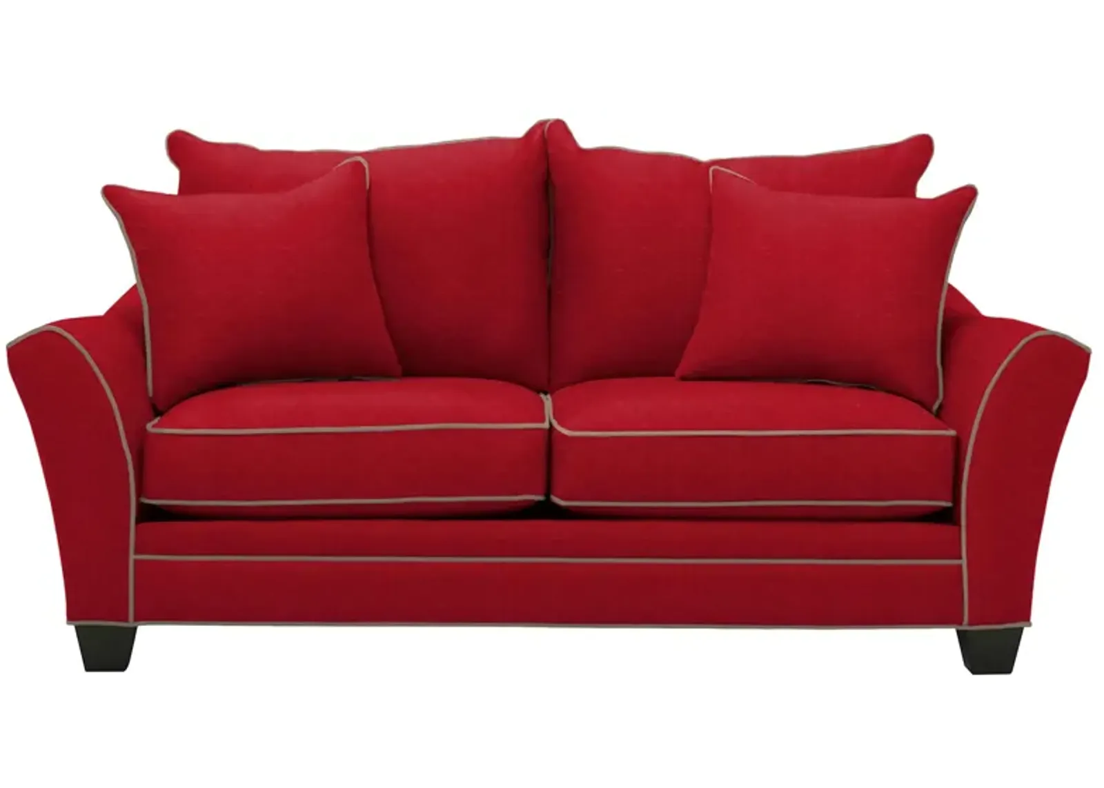 Briarwood Apartment Sleeper Sofa in Suede So Soft Cardinal/Mineral by H.M. Richards