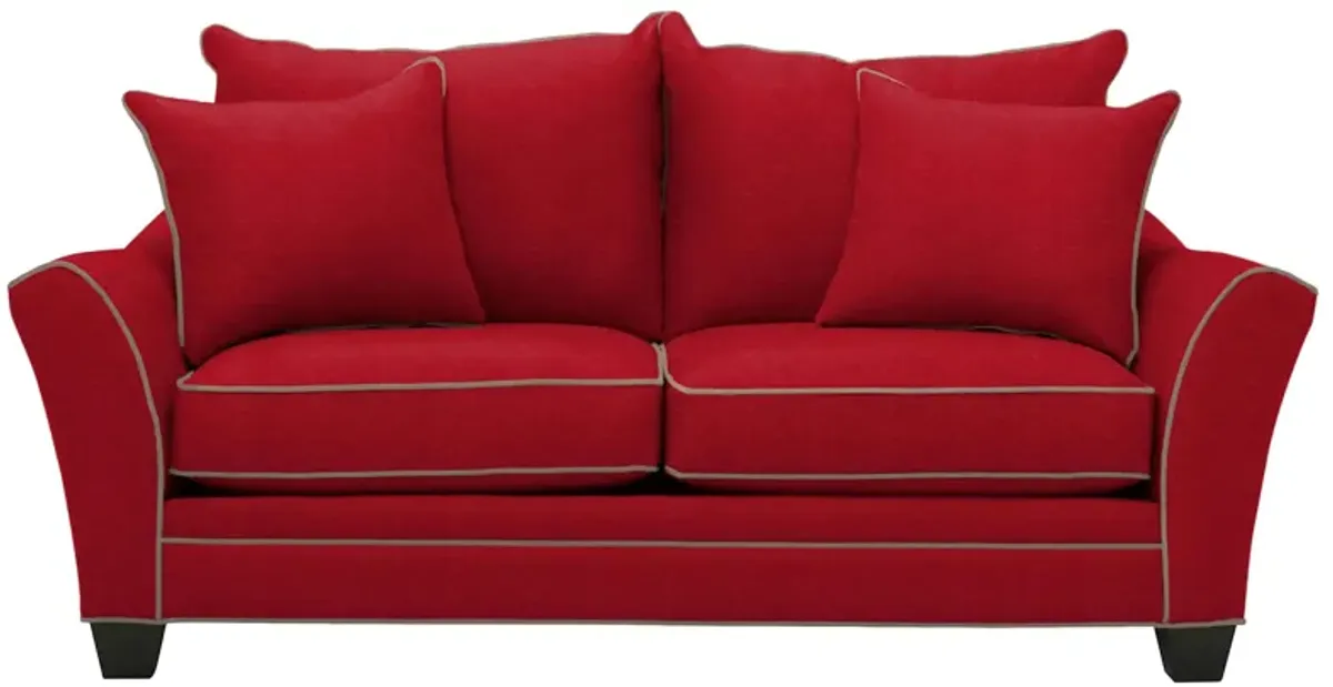 Briarwood Apartment Sleeper Sofa in Suede So Soft Cardinal/Mineral by H.M. Richards