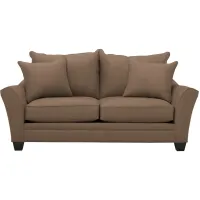 Briarwood Apartment Sleeper Sofa in Suede So Soft Khaki by H.M. Richards