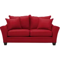 Briarwood Apartment Sleeper Sofa in Suede So Soft Cardinal by H.M. Richards
