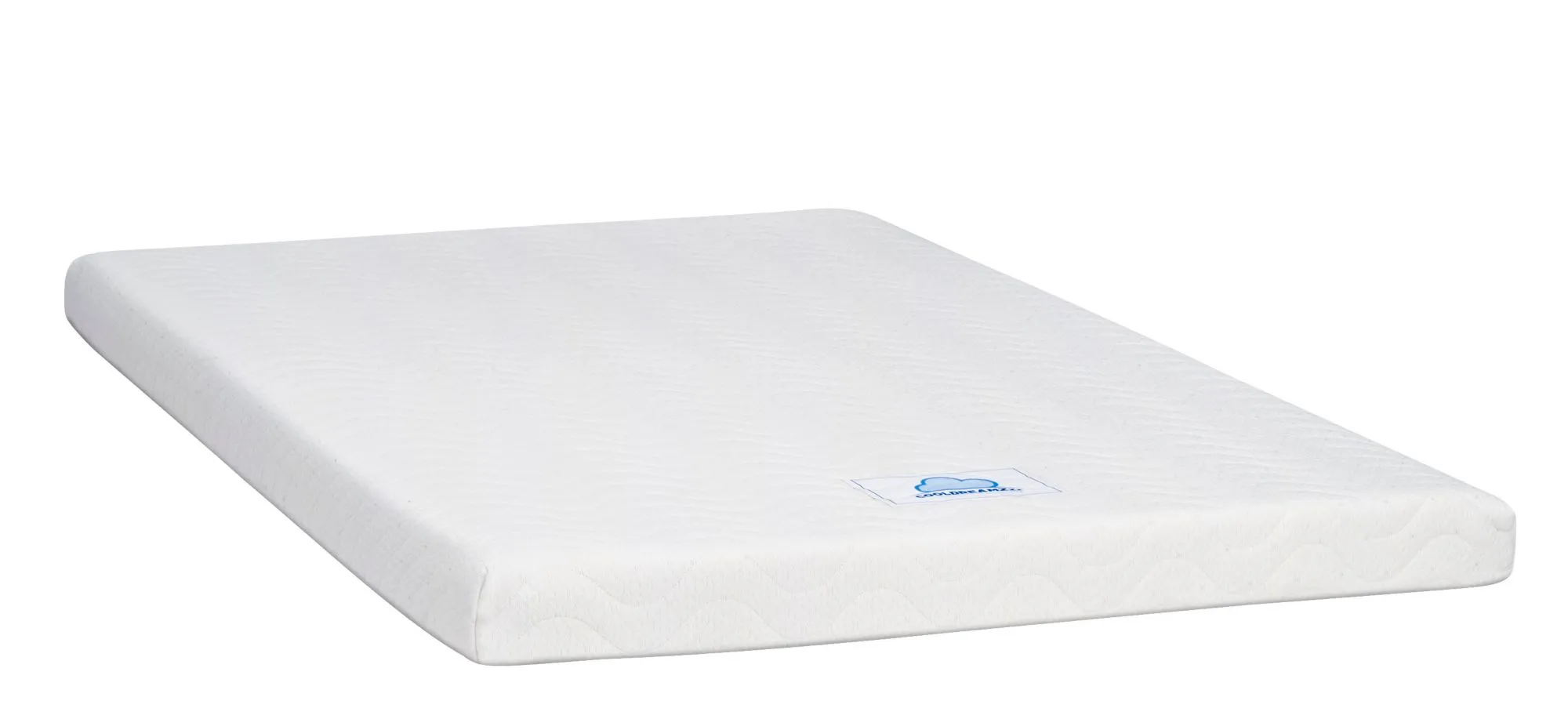 Step-up Gel Memory Foam Full Sleeper Sofa Mattress in White by Overnight Sofa.