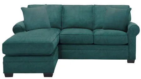 Glendora Reversible Sofa Chaise W/ Queen Sleeper in SANTA ROSA TURQUOISE by H.M. Richards