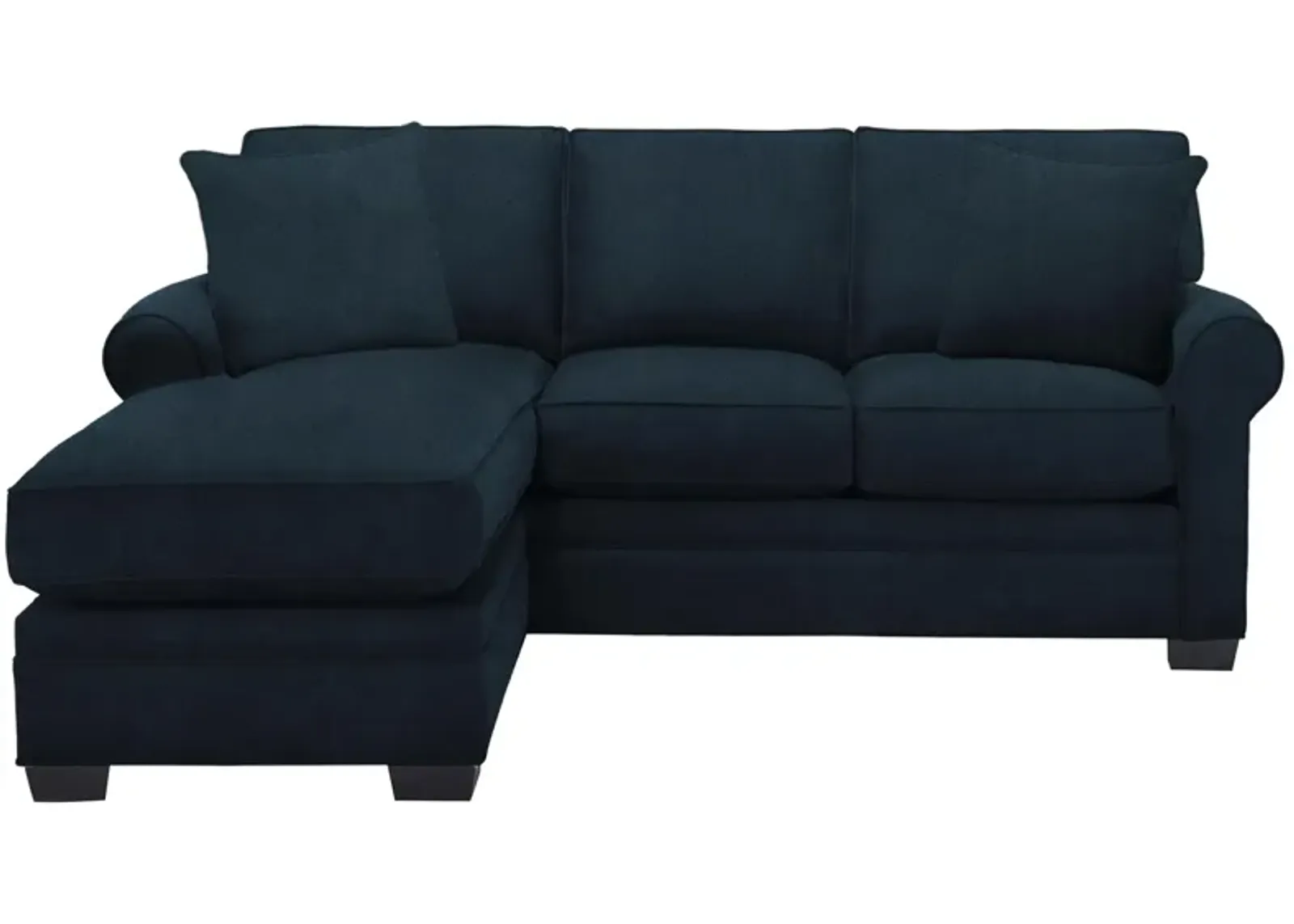 Glendora Reversible Sofa Chaise W/ Queen Sleeper in SSS MIDNIGHT by H.M. Richards