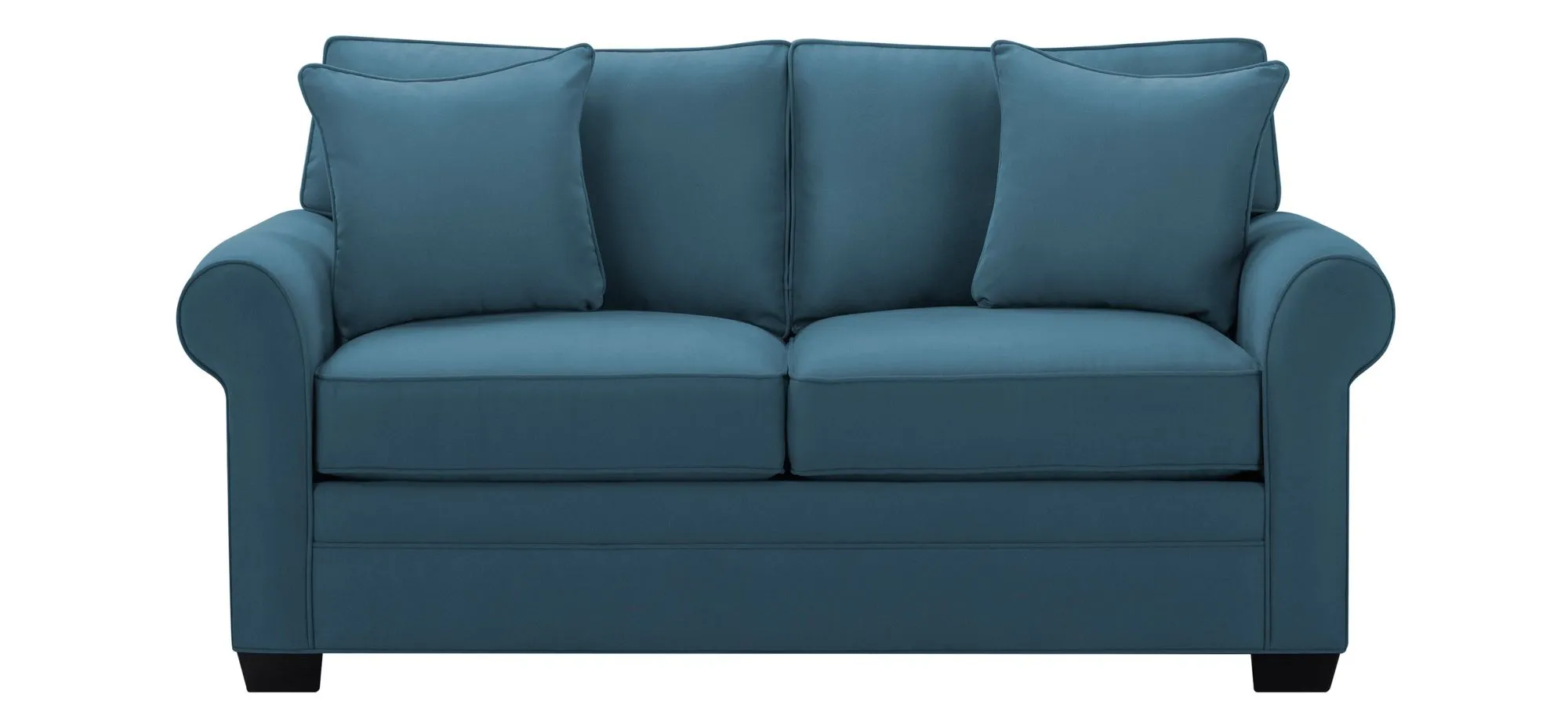 Glendora Full Sleeper Sofa in Suede So Soft Indigo by H.M. Richards