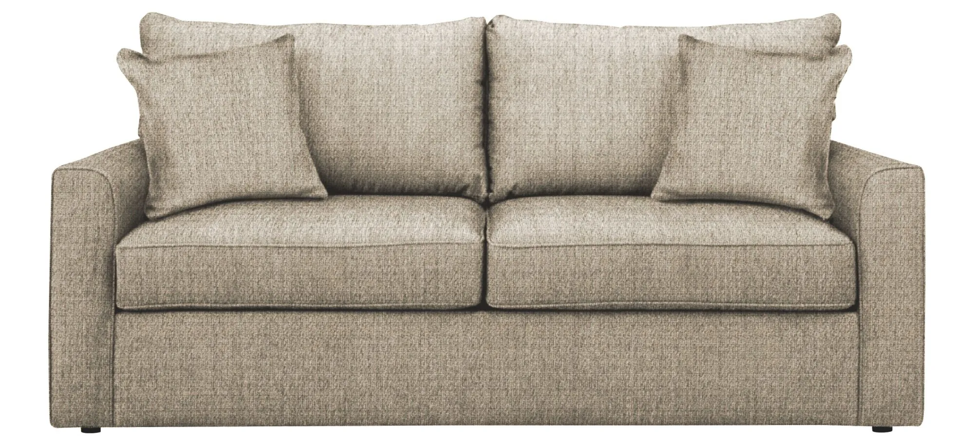 Trayce Chenille Queen Sleeper Sofa in Conversation Linen by Overnight Sofa.