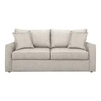 Trayce Queen Sleeper Sofa in Conversation Ivory by Overnight Sofa.