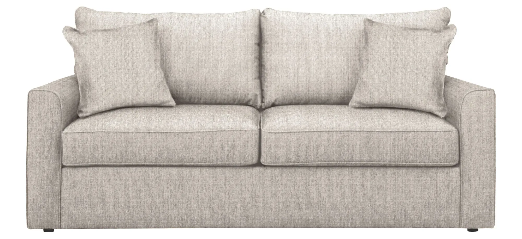 Trayce Queen Sleeper Sofa in Conversation Ivory by Overnight Sofa.