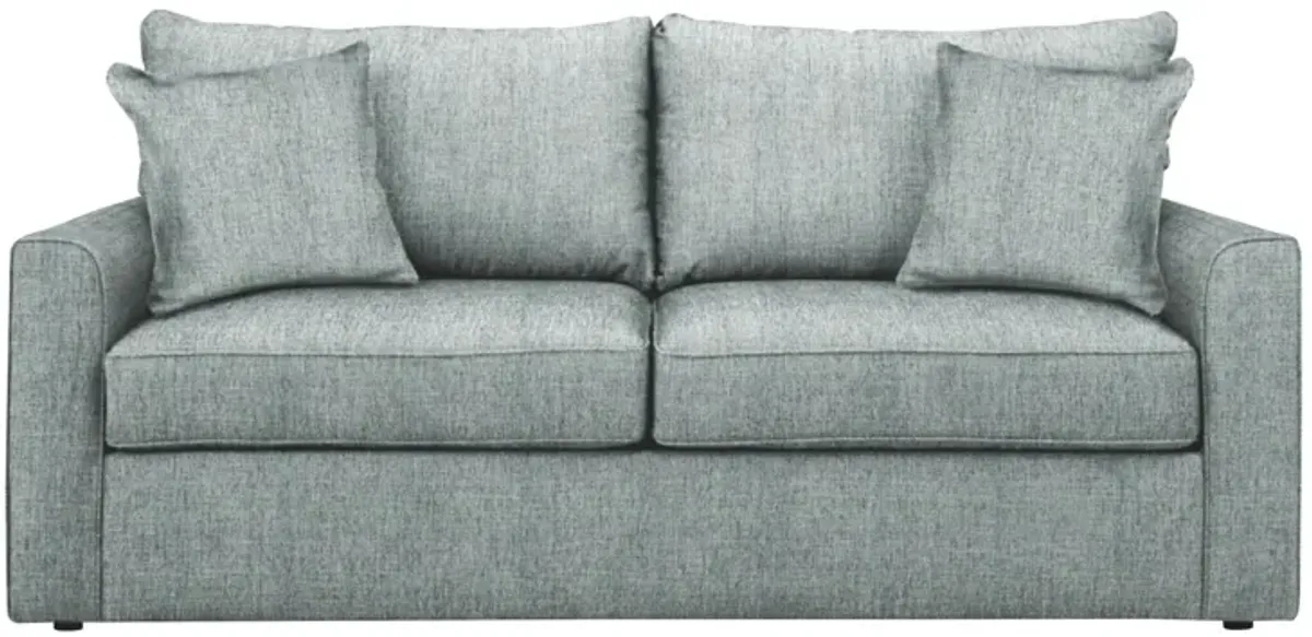 Trayce Chenille Queen Sleeper Sofa in Conversation Capri by Overnight Sofa.