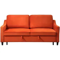 Dickinson Convertible Sofa in Orange by Homelegance