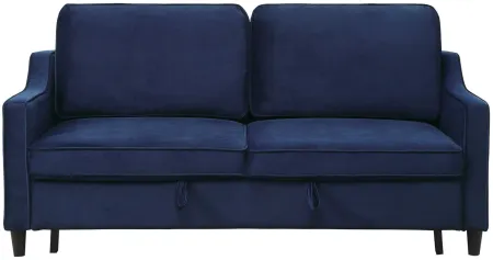 Dickinson Convertible Sofa in Navy by Homelegance