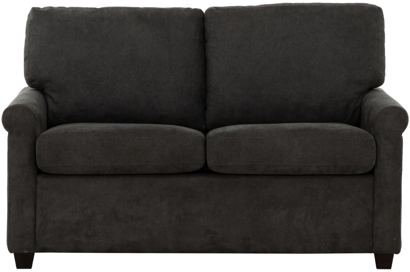 Kensington Convertible Sofabed with USB in Charcoal by Primo International