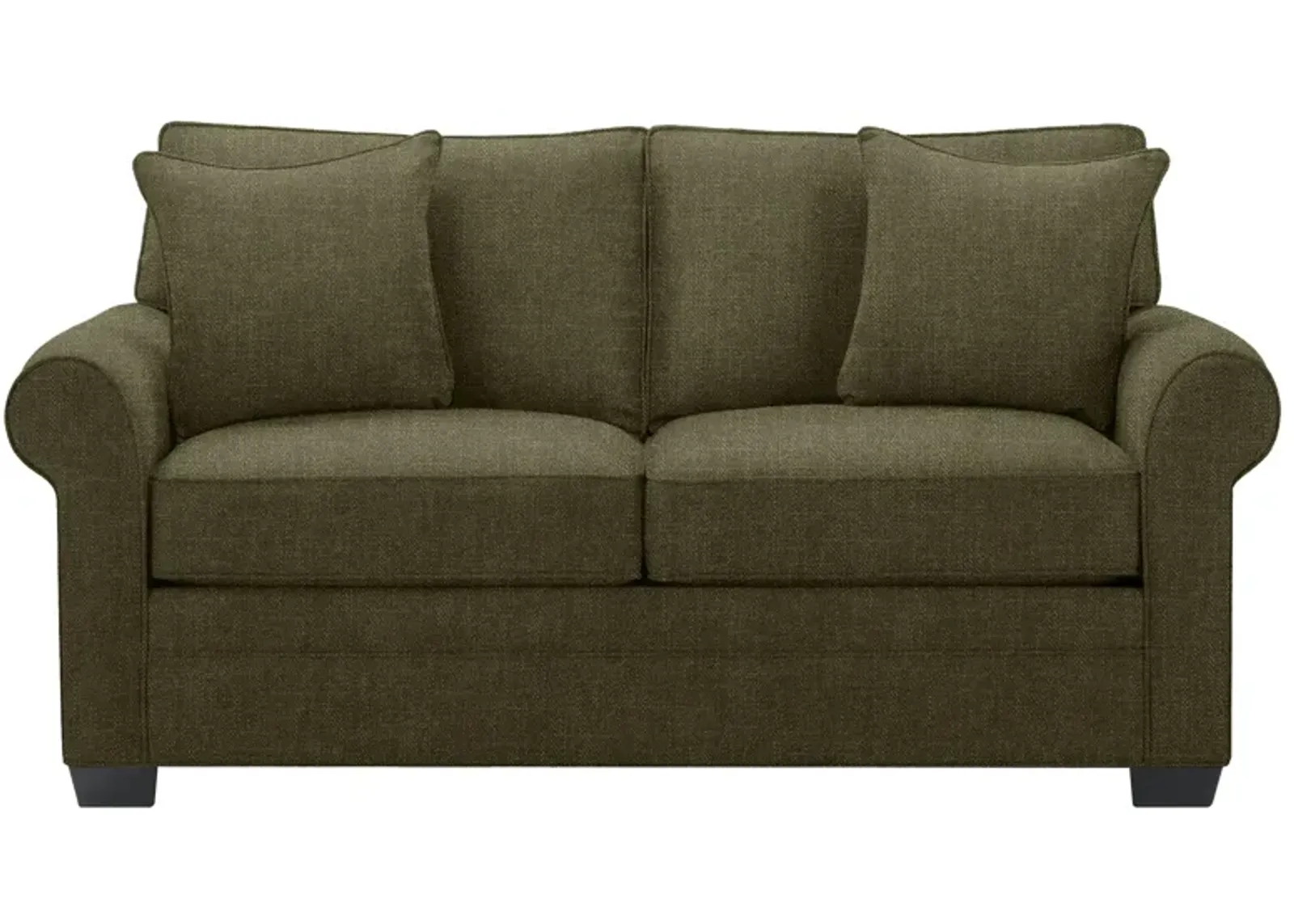 Glendora Full Sleeper Sofa in Elliot Avocado by H.M. Richards