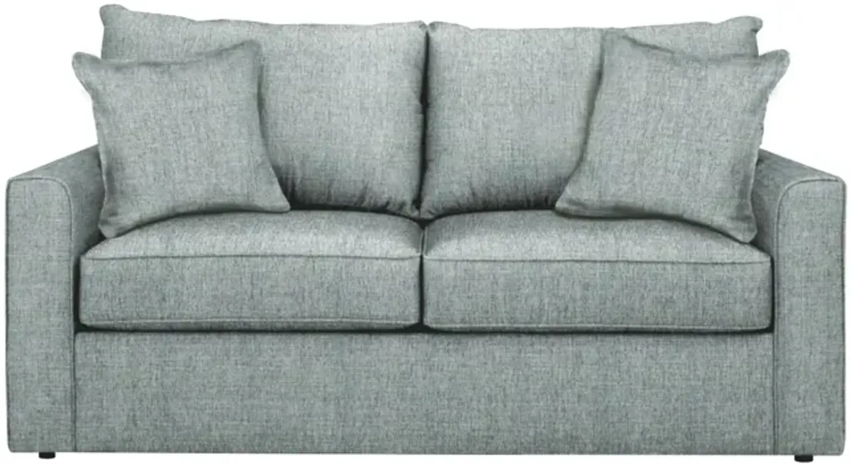 Trayce Chenille Full Sleeper Sofa in Conversation Capri by Overnight Sofa.