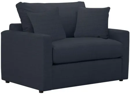 Melody Twin Sleeper in Conversation Navy by Overnight Sofa.