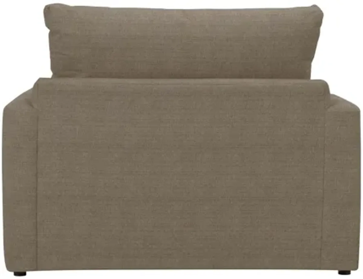 Melody Twin Sleeper in Braxton Stone by Overnight Sofa.