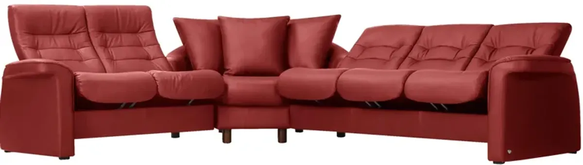 Stressless Sapphire 3-pc. Leather Reclining Sectional Sofa