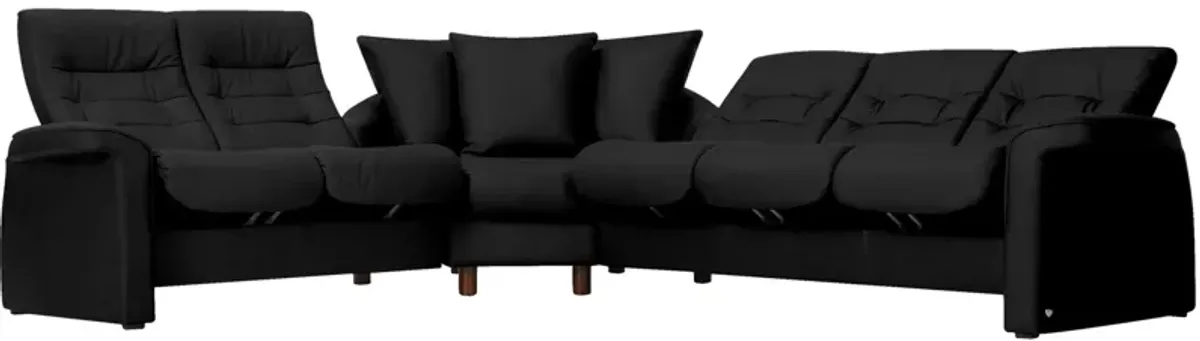 Stressless Sapphire 3-pc. Leather Reclining Sectional Sofa