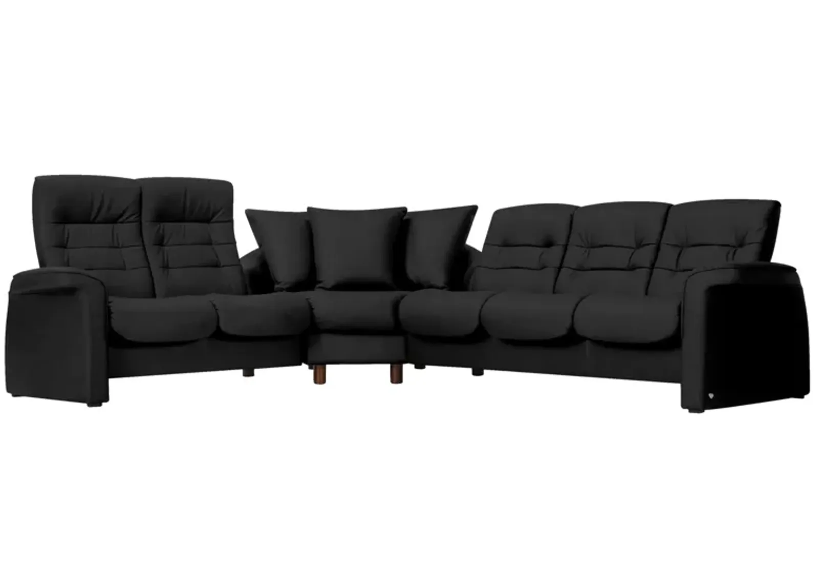 Stressless Sapphire 3-pc. Leather Reclining Sectional Sofa