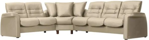 Stressless Sapphire 3-pc. Leather Reclining Sectional Sofa