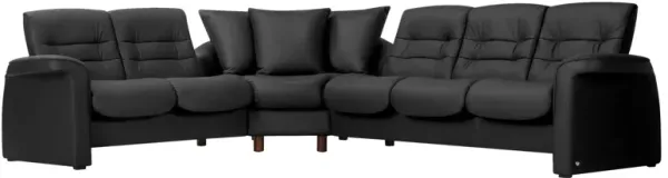 Stressless Sapphire 3-pc. Leather Reclining Sectional Sofa