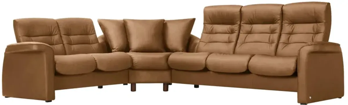 Stressless Sapphire 3-pc. Leather Reclining Sectional Sofa