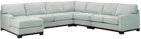 Arlo 5-pc. Sectional in Suede Dove by Jonathan Louis