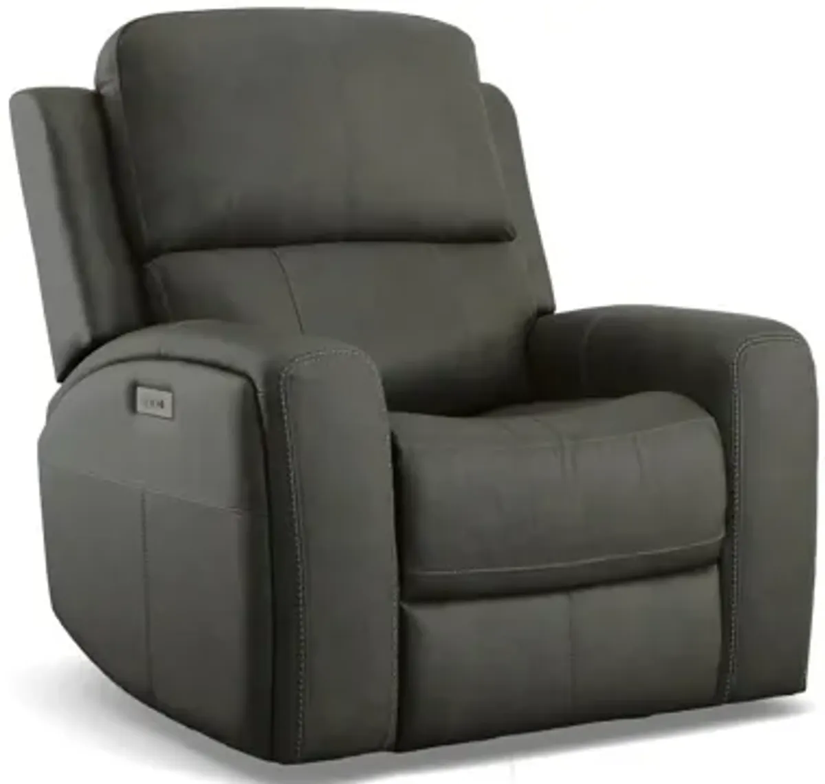 Linden Leather Power Recliner with Power Headrest and Lumbar