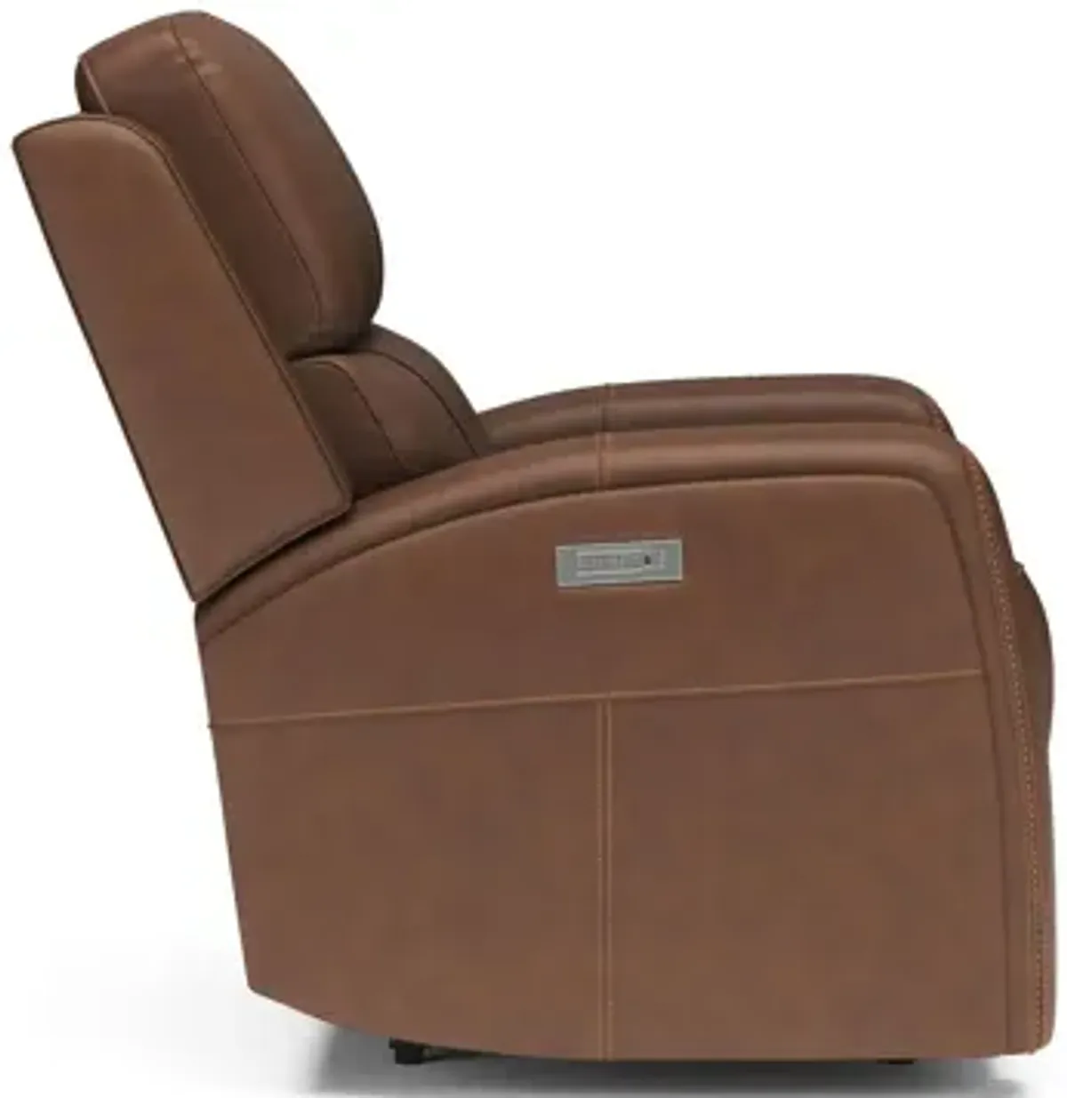 Linden Leather Power Recliner with Power Headrest and Lumbar