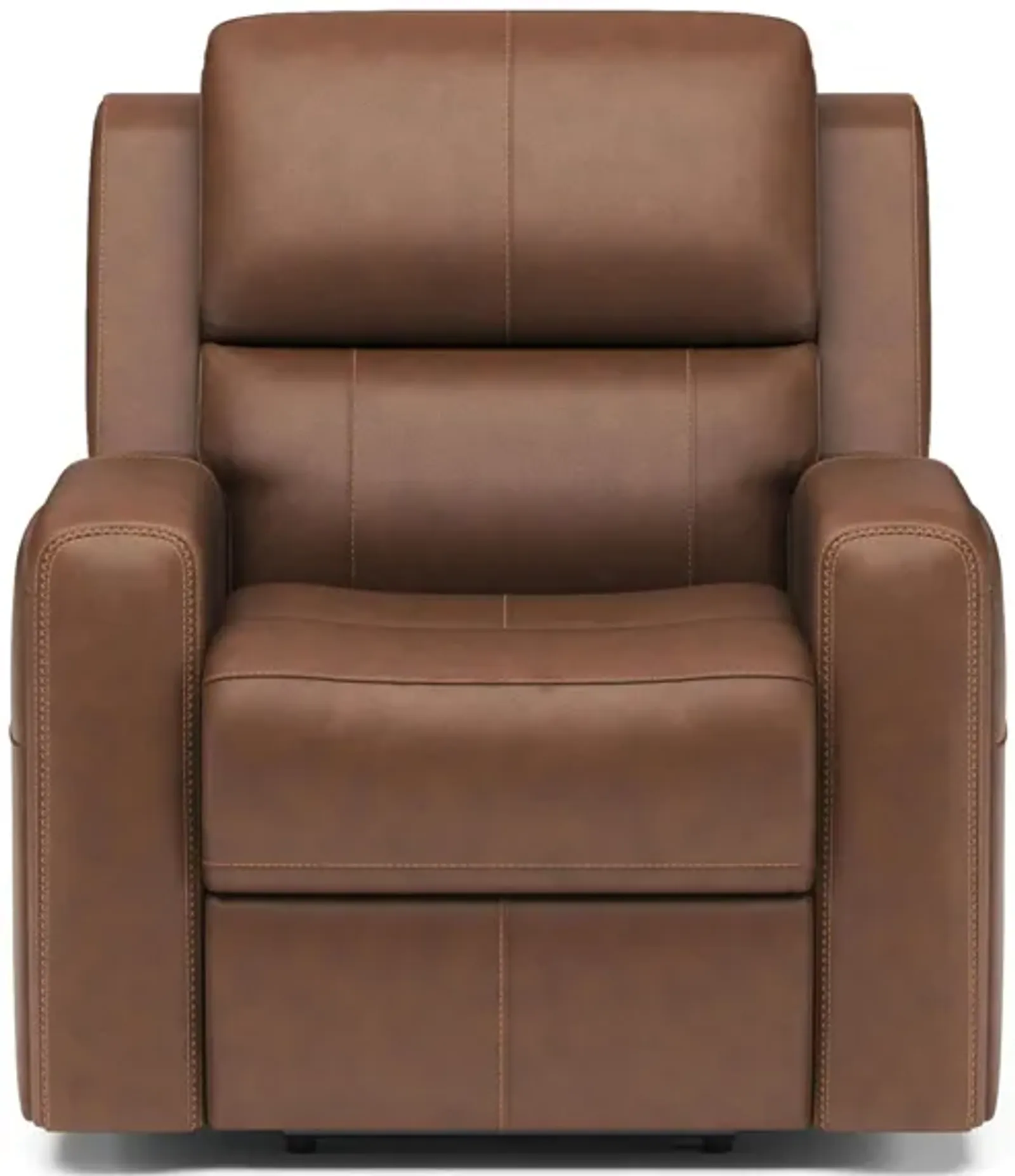 Linden Leather Power Recliner with Power Headrest and Lumbar