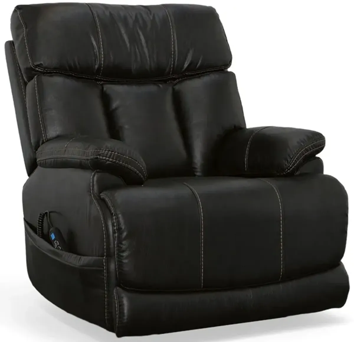 Clive Leather Power Recliner with Power Headrest and Lumbar
