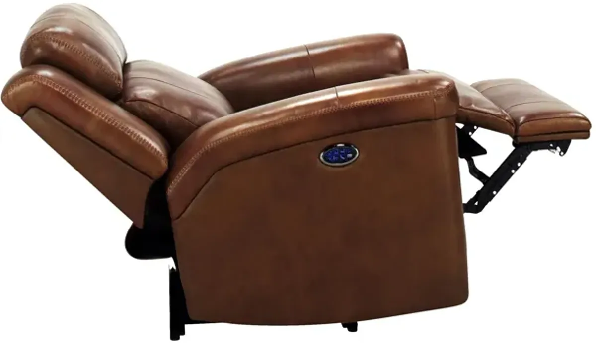 Richfield Leather Power Recliner with Power Headrest and Lumbar