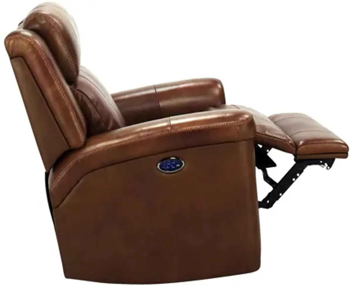 Richfield Leather Power Recliner with Power Headrest and Lumbar