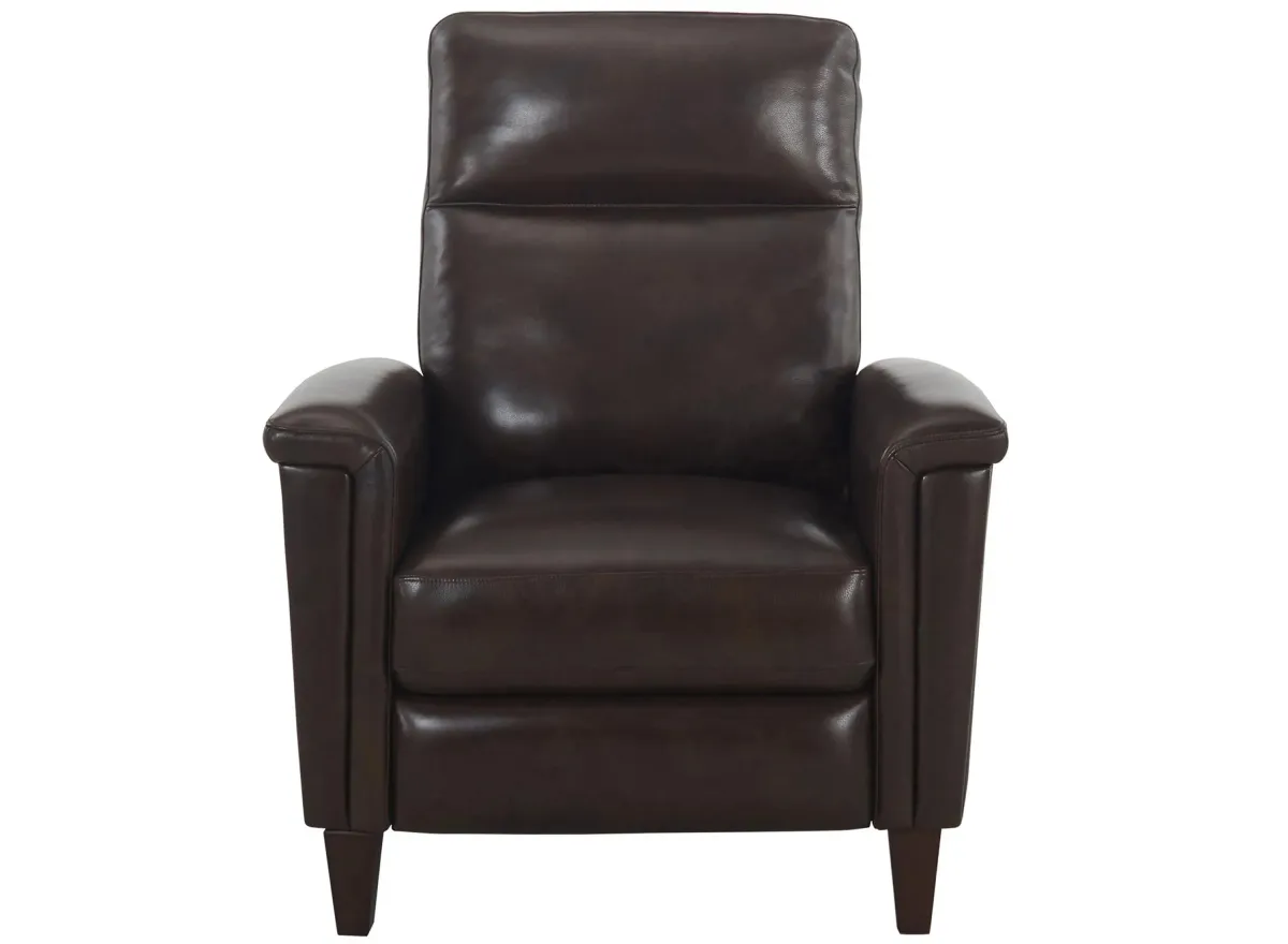 Nigel Push Back Recliner in Chocolate by Bellanest