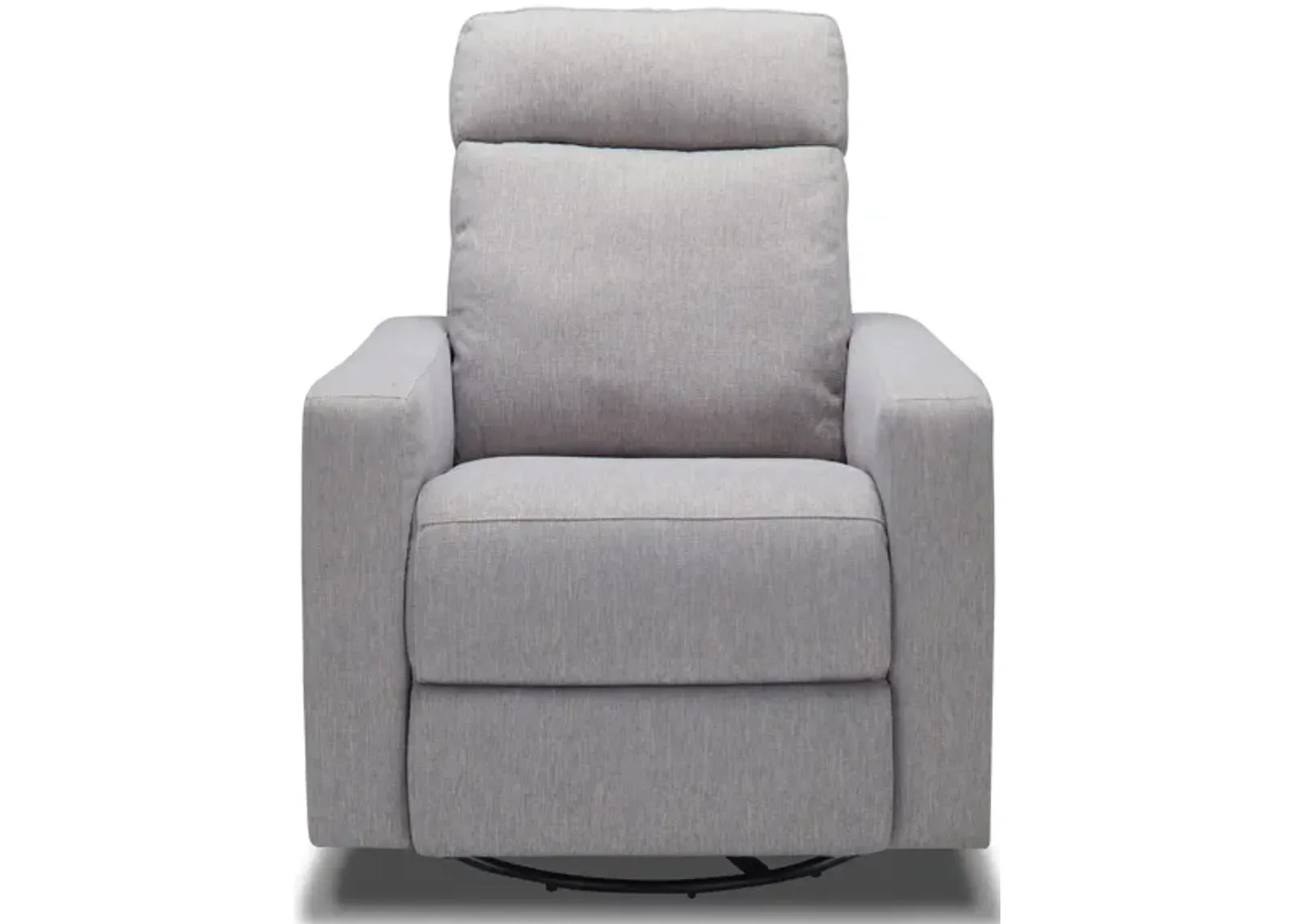 Adams Power Swivel Glider Recliner w/Power Headrest in Tangier Platinum by Bellanest