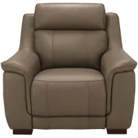 Griffith Power Recliner w/ Power Headrest in Brown by Bellanest