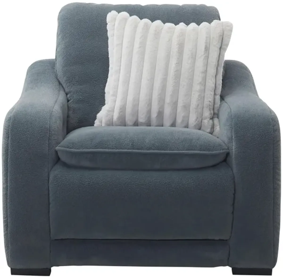 Celine Power Recliner w/ Power Headrest in Bliss Russian Blue by Bellanest