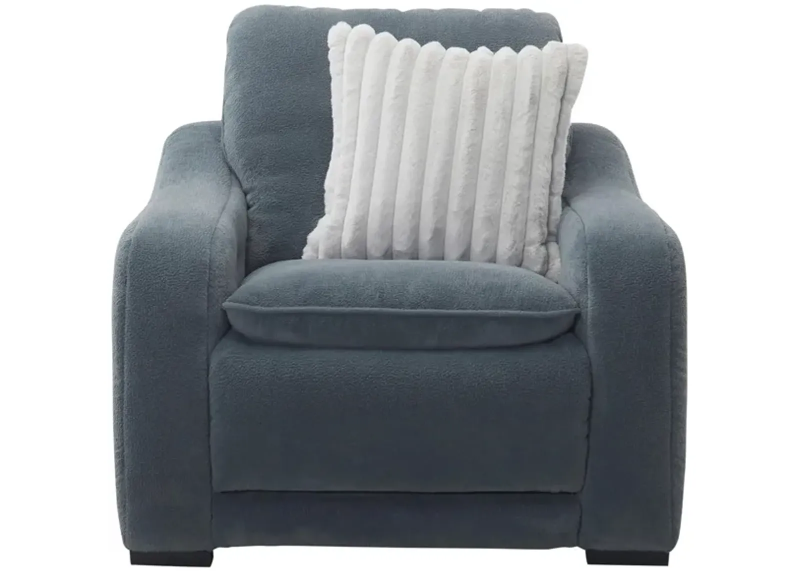 Celine Power Recliner w/ Power Headrest in Bliss Russian Blue by Bellanest