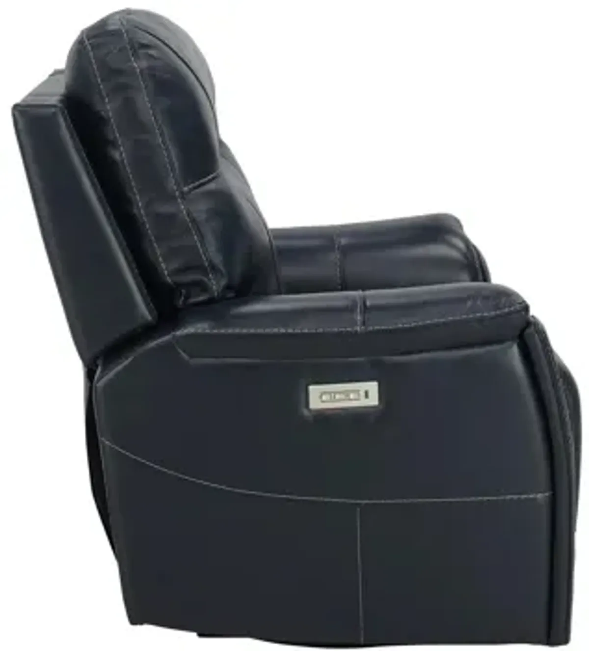 Barnett Leather Layflat Power Recliner w/ Power Headrest and Lumbar