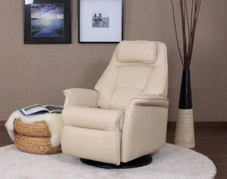 Stockholm Small Recliner in AL Latte by Fjords USA