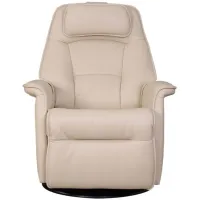 Stockholm Small Recliner in AL Latte by Fjords USA