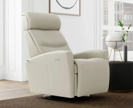 Milan Small Recliner in AL Cement by Fjords USA