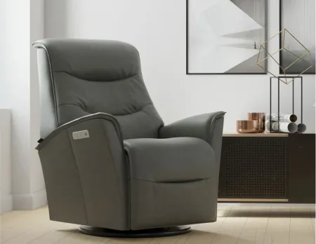 Dallas Small Recliner in SL Grey by Fjords USA